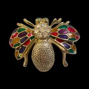 Colorful Butterfly Brooch